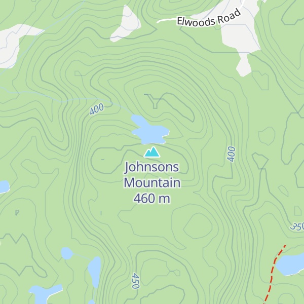 Map of Johnsons Mountain