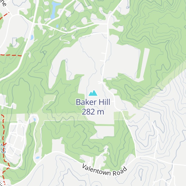 Map of Baker Hill