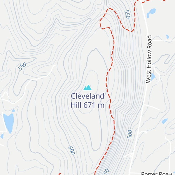 Map of Cleveland Hill