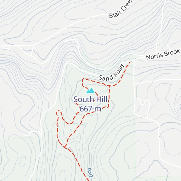 Map of South Hill
