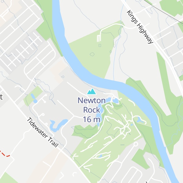 Map of Newton Rock