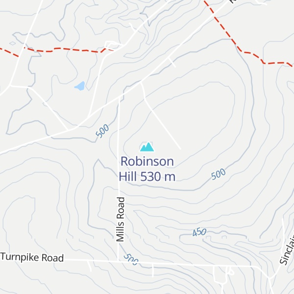 Map of Robinson Hill