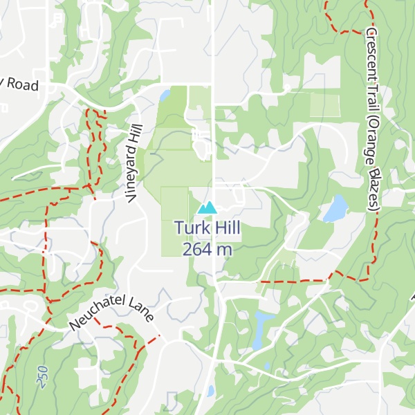 Map of Turk Hill