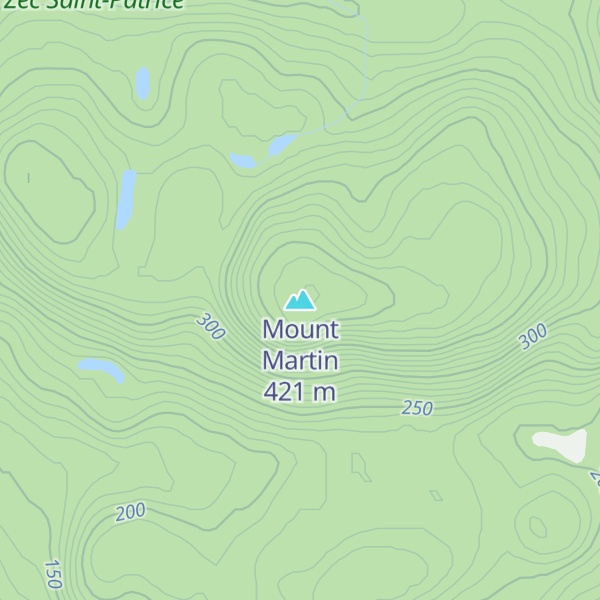 Map of Mount Martin