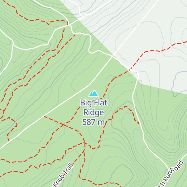 Map of Big Flat Ridge