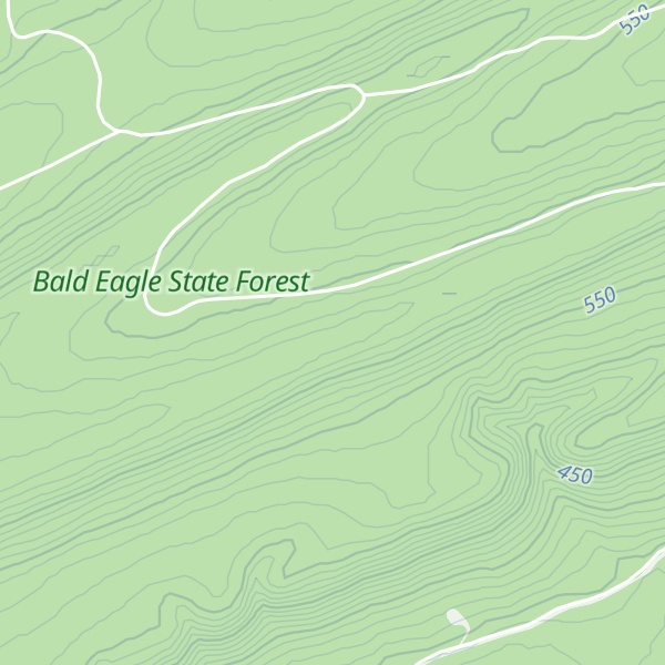 Map of Treaster Mountain