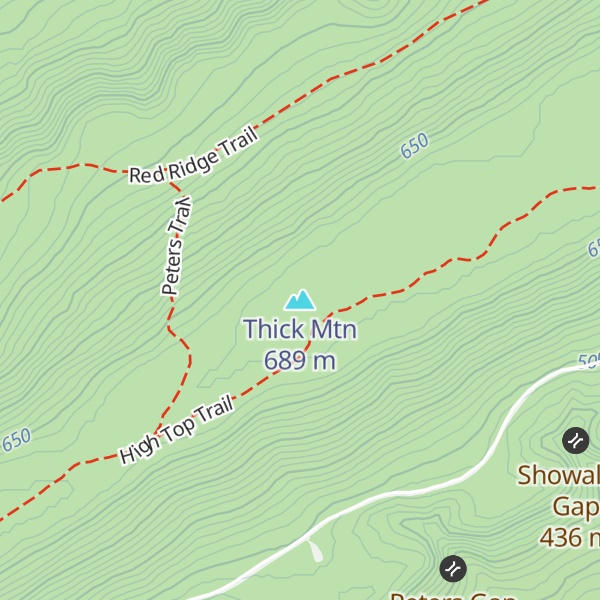 Map of Thick Mtn