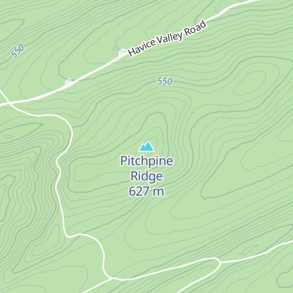 Map of Pitchpine Ridge