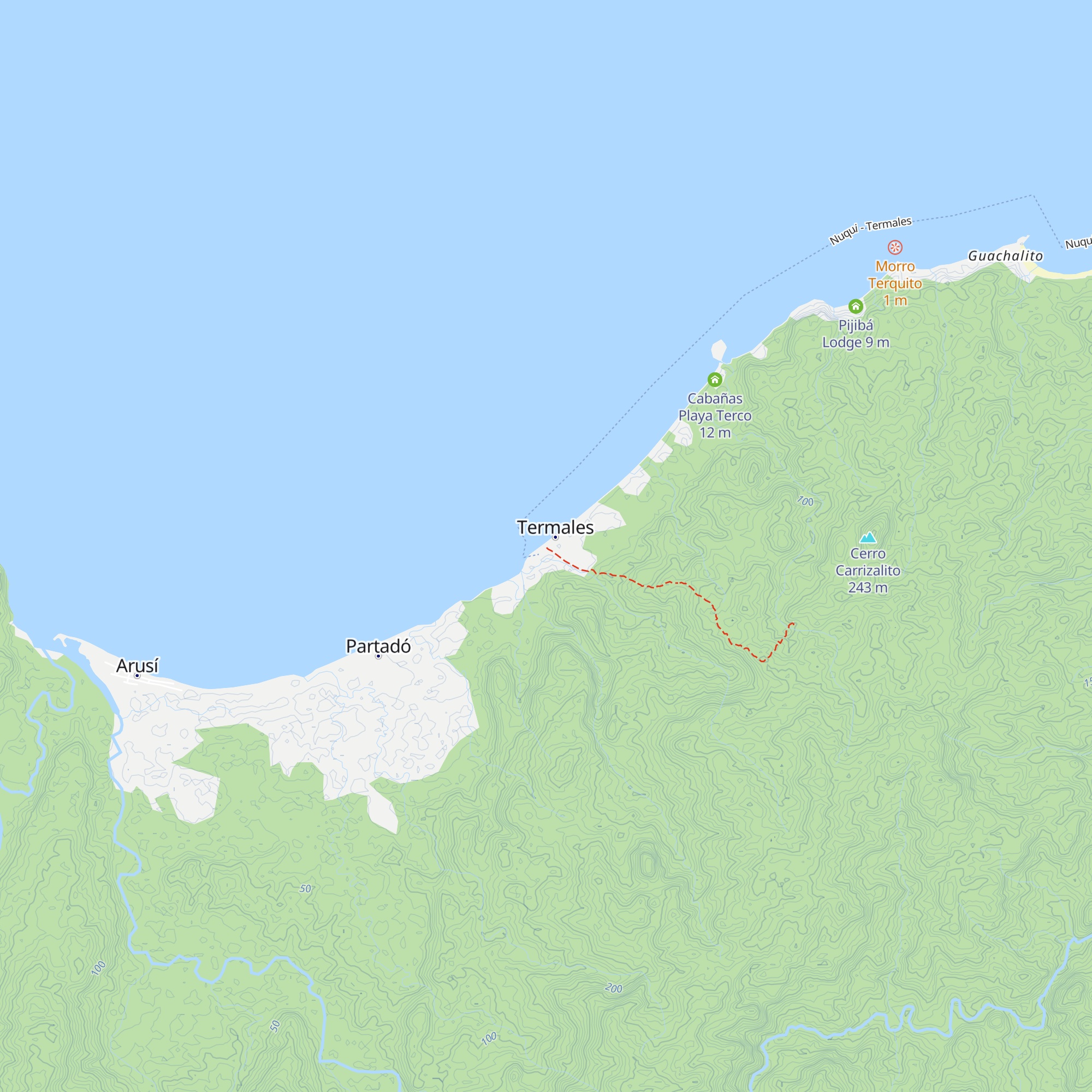 Cabañas Refugio Salomón map