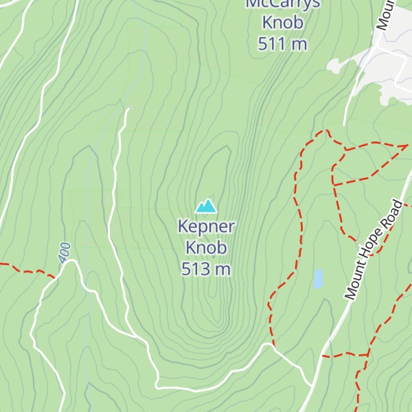Map of Kepner Knob