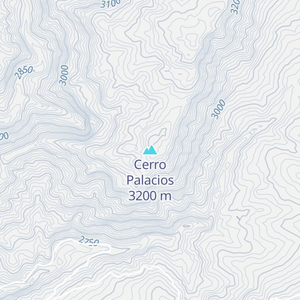 Map of Cerro Palacios