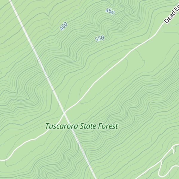 Map of Bowers Mountain