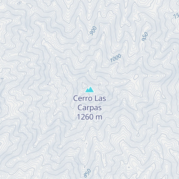 Map of Cerro Las Carpas