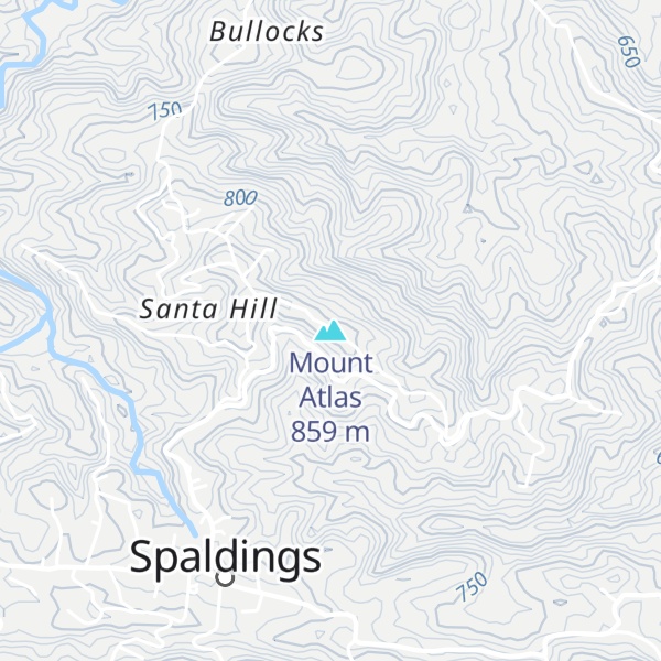 Map of Mount Atlas