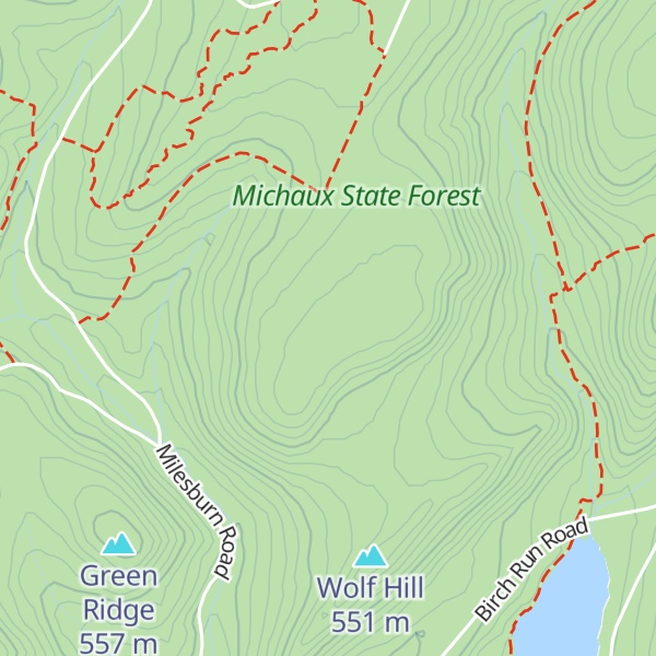 Map of Mitten Hill