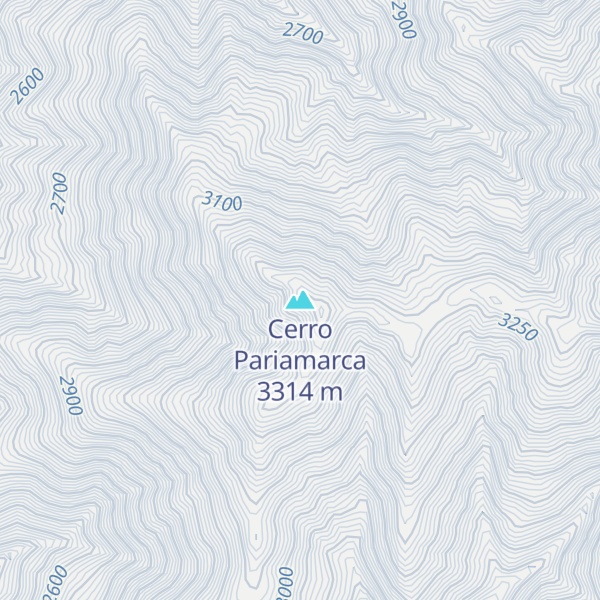Map of Cerro Pariamarca