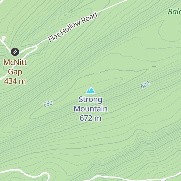 Map of Strong Mountain