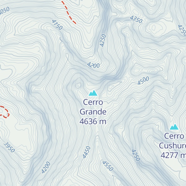 Map of Cerro Grande