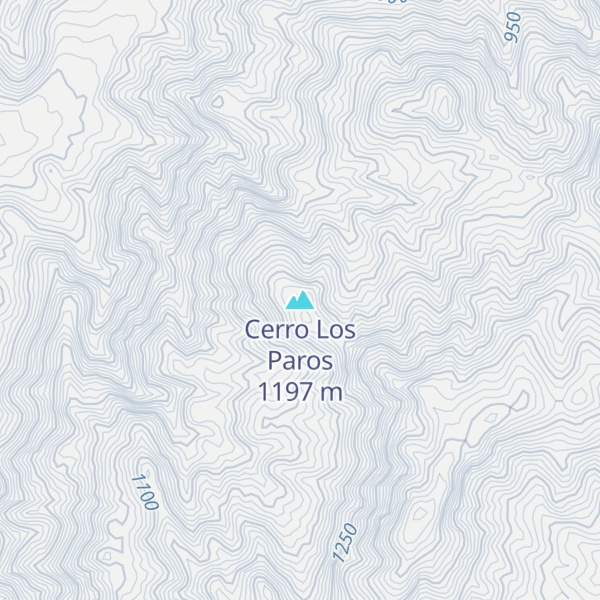 Map of Cerro Los Paros