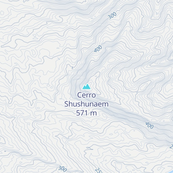 Map of Cerro Shushunaem