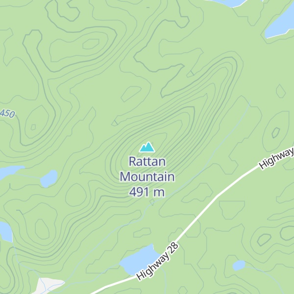 Map of Rattan Mountain
