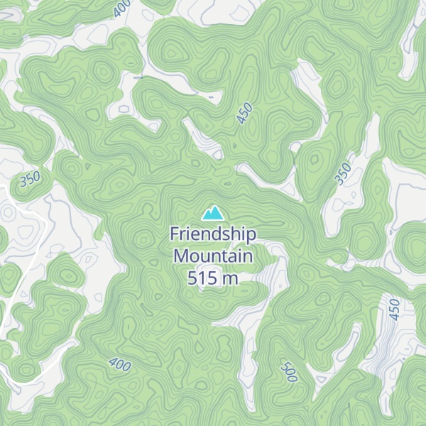 Map of Friendship Mountain