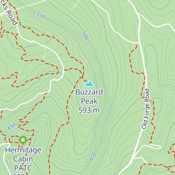 Map of Chimney Rocks