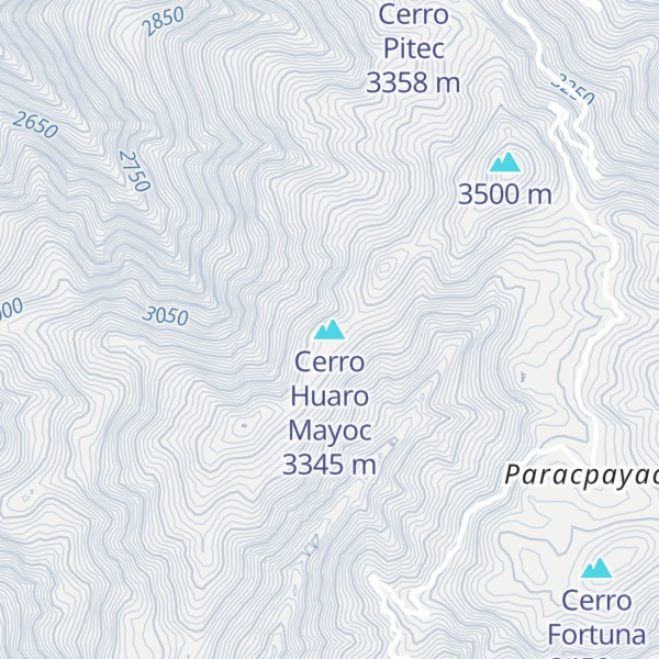 Map of Cerro Huaro Mayoc