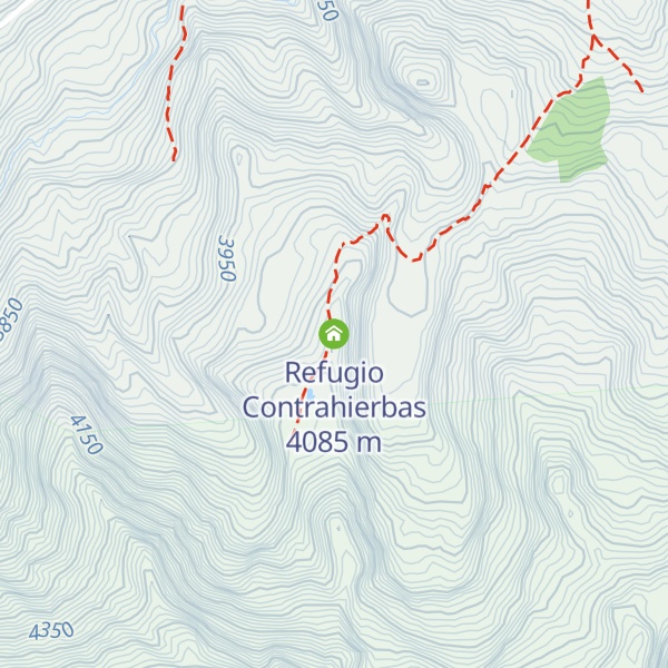 Map of Refugio Contrahierbas