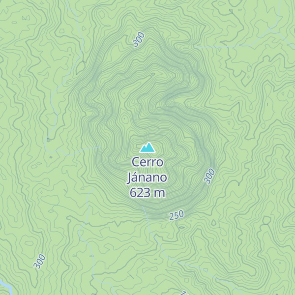 Map of Cerro Jánano