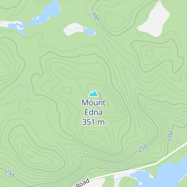 Map of Mount Edna