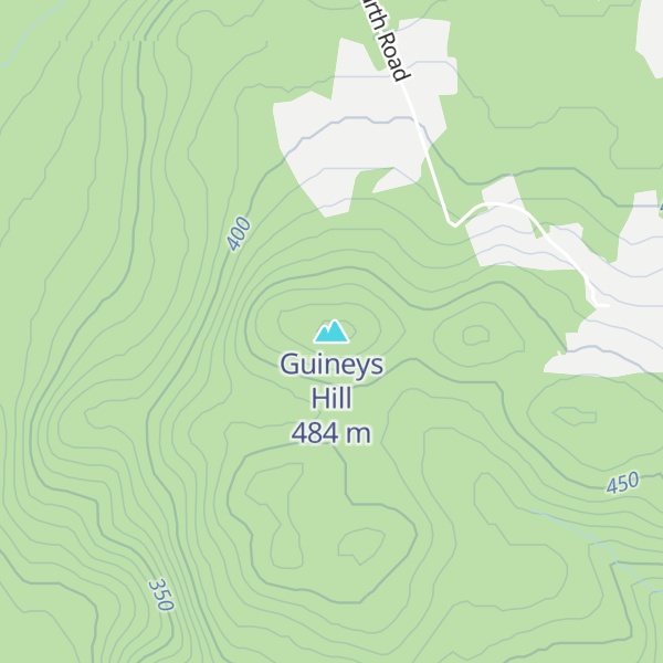Map of Guineys Hill