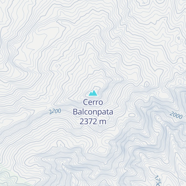 Map of Cerro Balconpata
