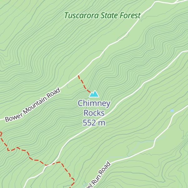 Map of Chimney Rocks
