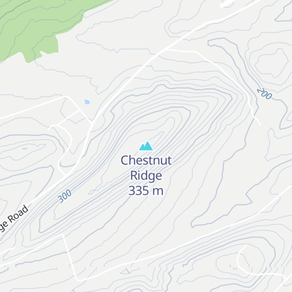 Map of Chestnut Ridge