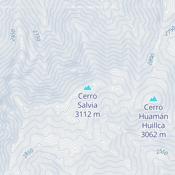Map of Cerro Salvia