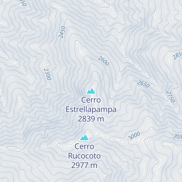 Map of Cerro Estrellapampa
