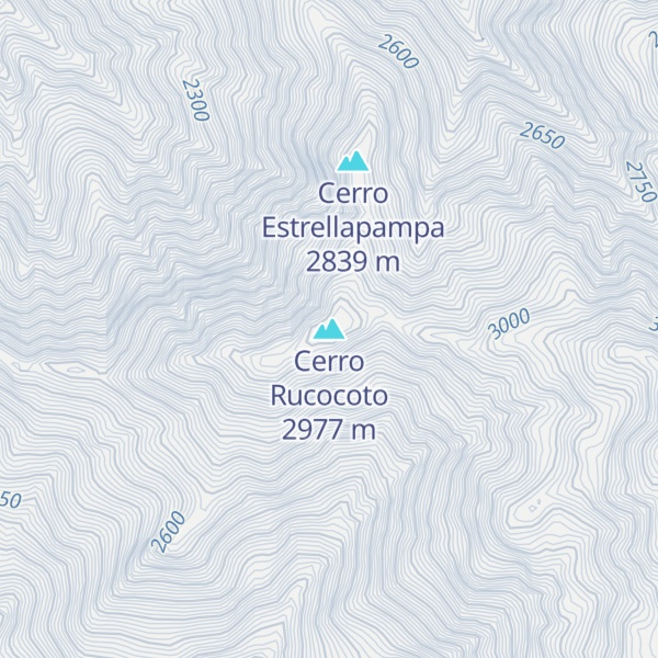 Map of Cerro Rucocoto