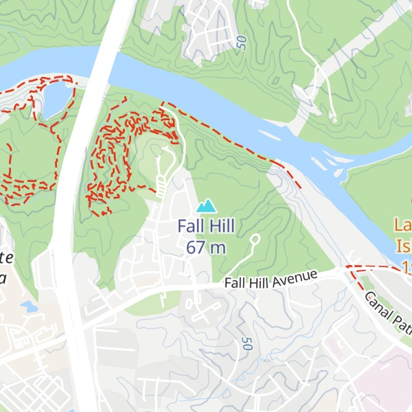 Map of Fall Hill
