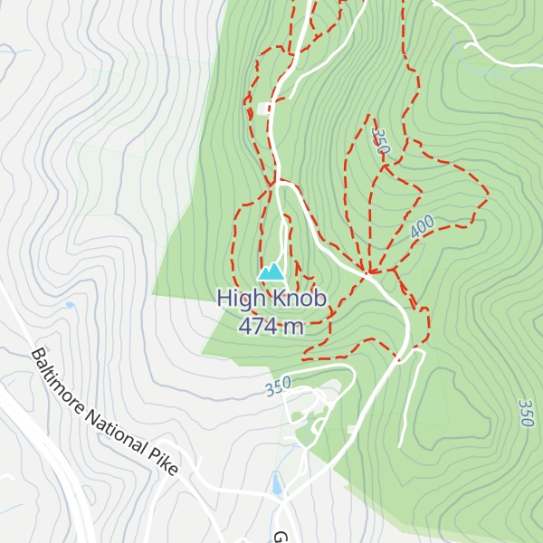 Map of High Knob