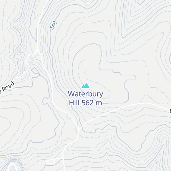 Map of Waterbury Hill
