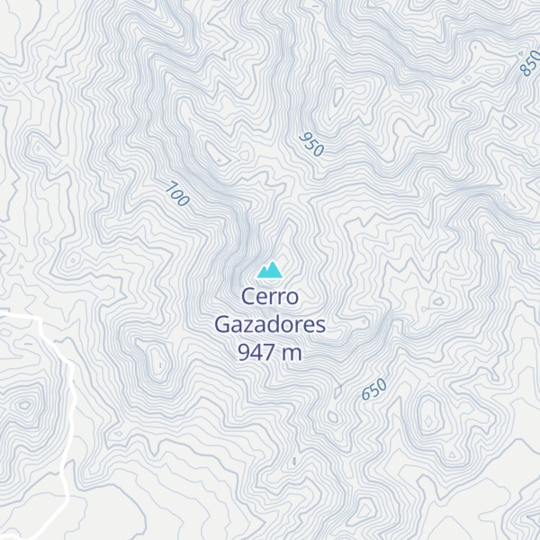 Map of Cerro Gazadores