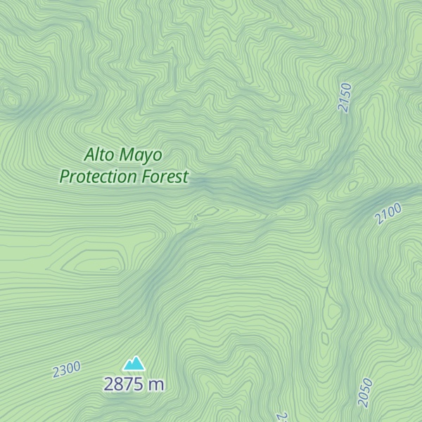 Map of Cerro Dondomal