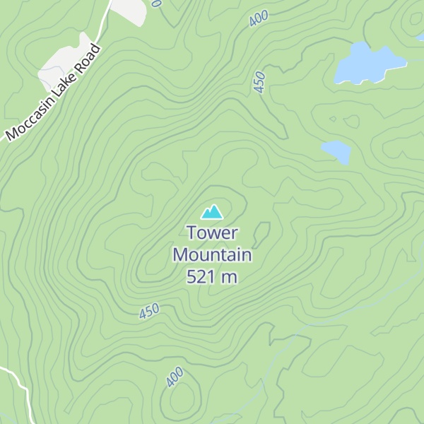 Map of Tower Mountain