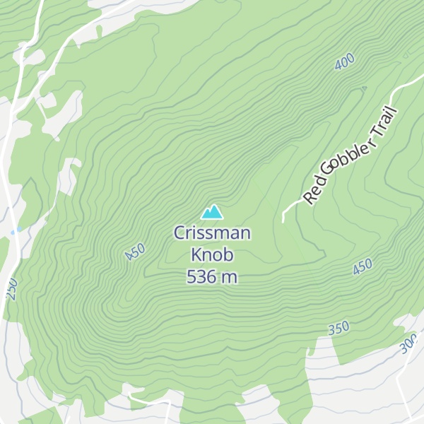 Map of Crissman Knob