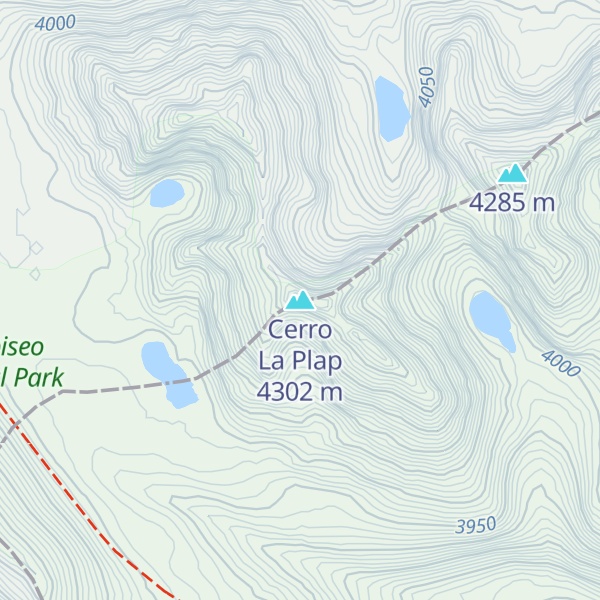 Map of Cerro La Plap