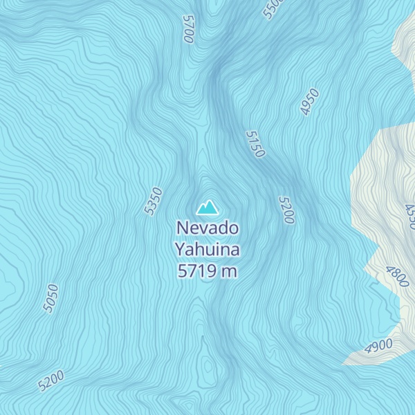 Map of Nevado Yahuina