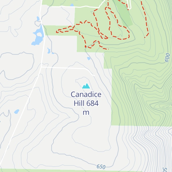 Map of Canadice Hill