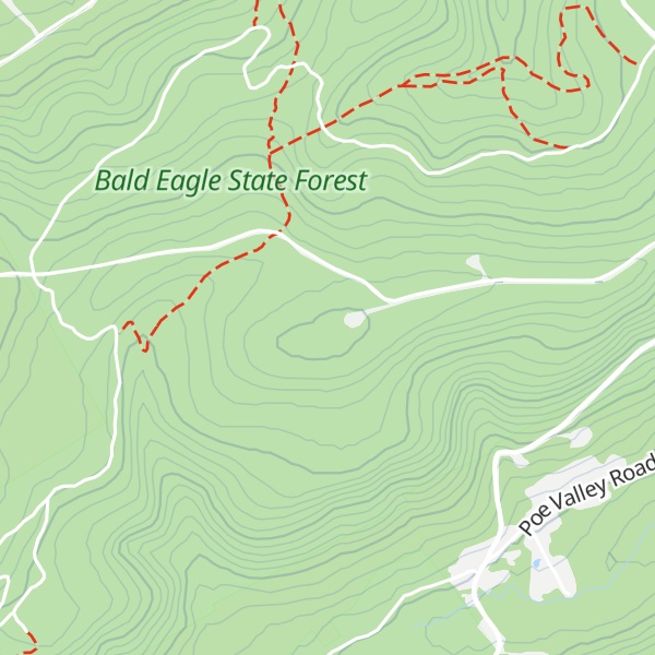 Map of Big Poe Mountain