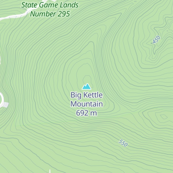 Map of Big Kettle Mountain